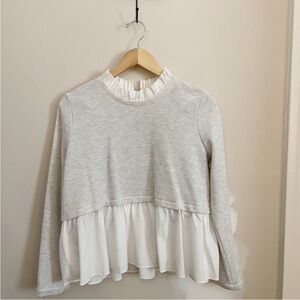Sugar Lips gray blouse top